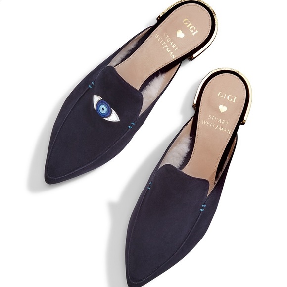 Stuart Weitzman Shoes - New Stuart Weitzman/Gigi Hadid Eyelove Suede Mules